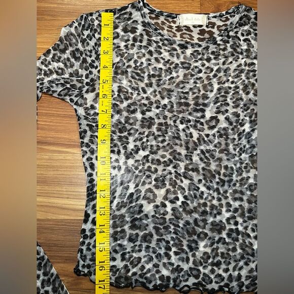 Altard State leopard print mesh crop top size S - Picture 4 of 6